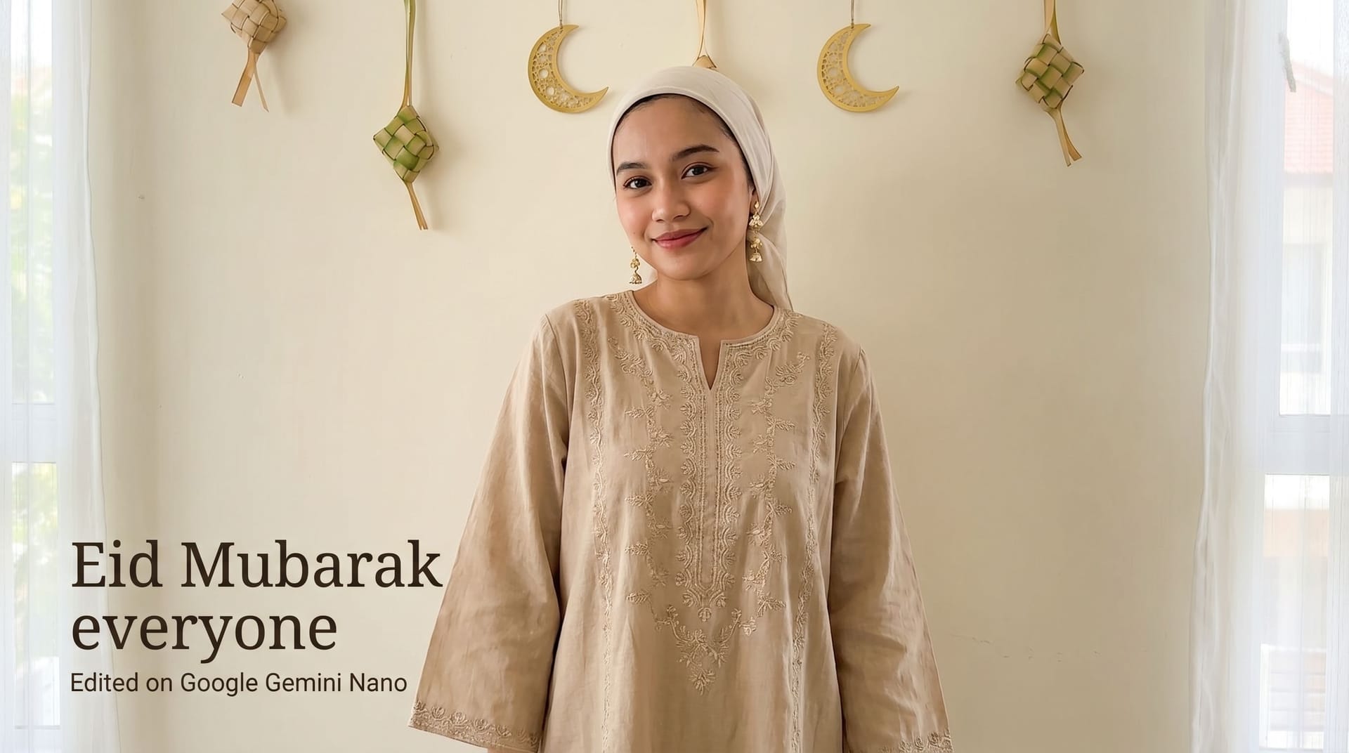 Nano Banana Prompt: Eid Mubarak everyone 
Edited on Google Gemini Nano Banana  ...
