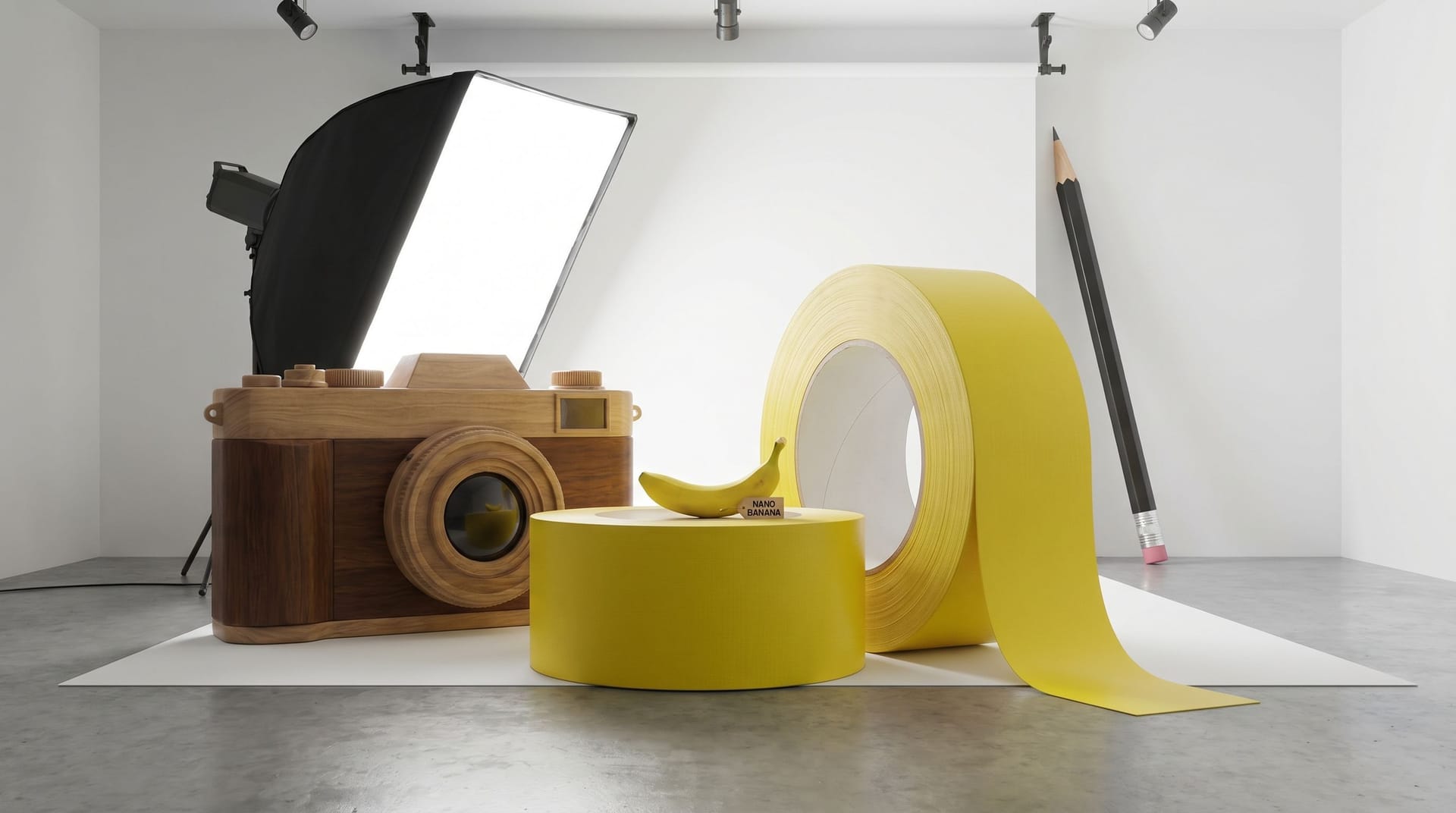 Nano Banana Prompt: Studio shots with oversized props
with Seedream 4.0 - Gemin...