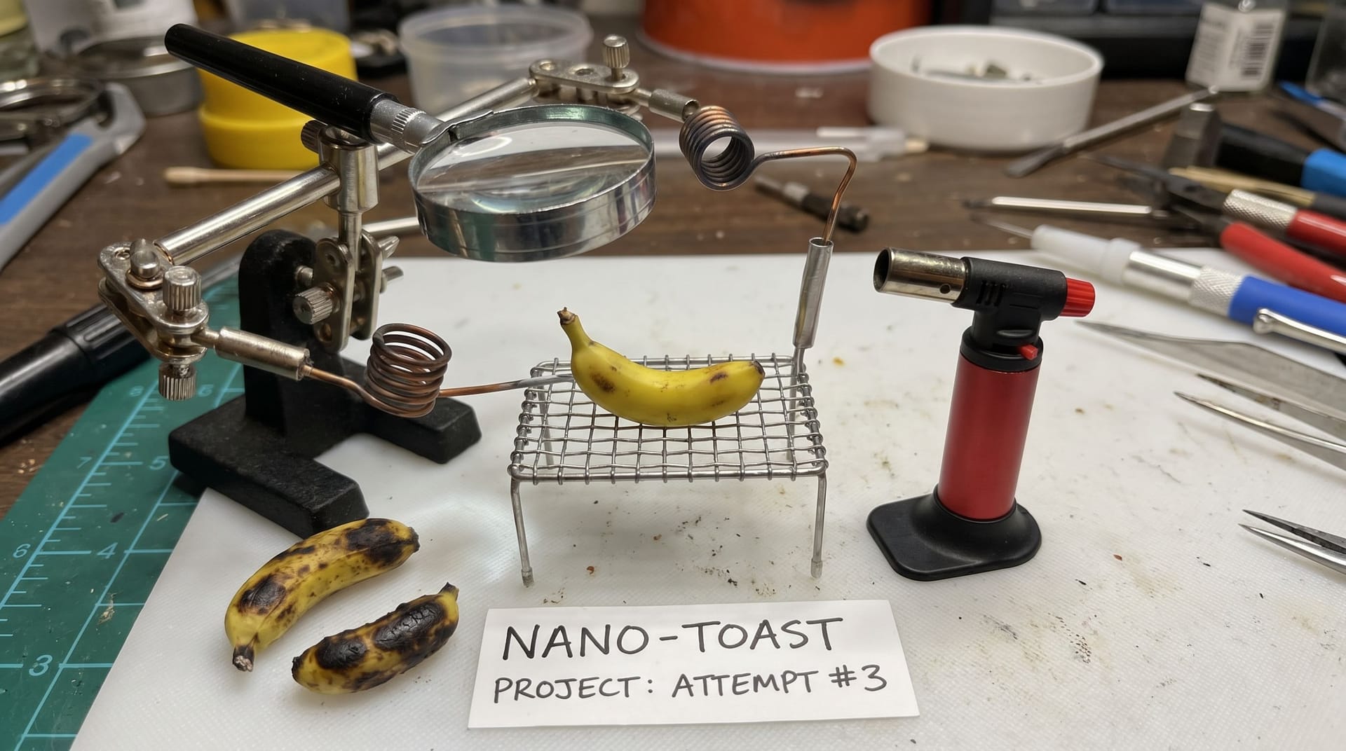 Nano Banana Prompt: Nano banana 2, first few attempts at complicated toasting
M...